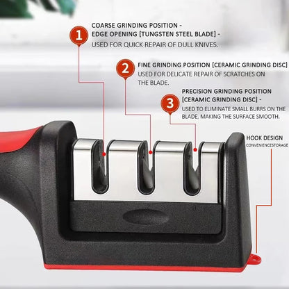 Kitchen 3/4-Segment Knife Sharpener