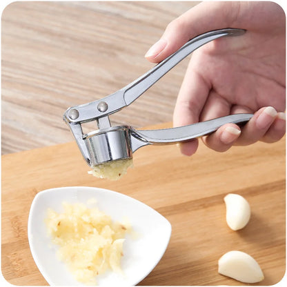 Effortless Stainless Steel Garlic Press